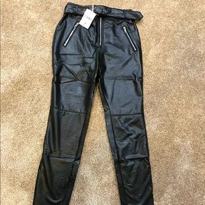 Faux Leather Pants